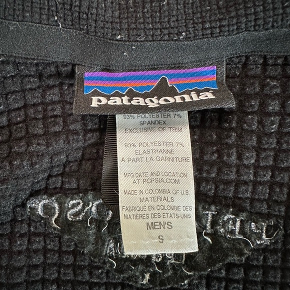 Patagonia R Series Sweater Jacket Long Sleeve Black Men’s Size Small - Picture 17 of 17